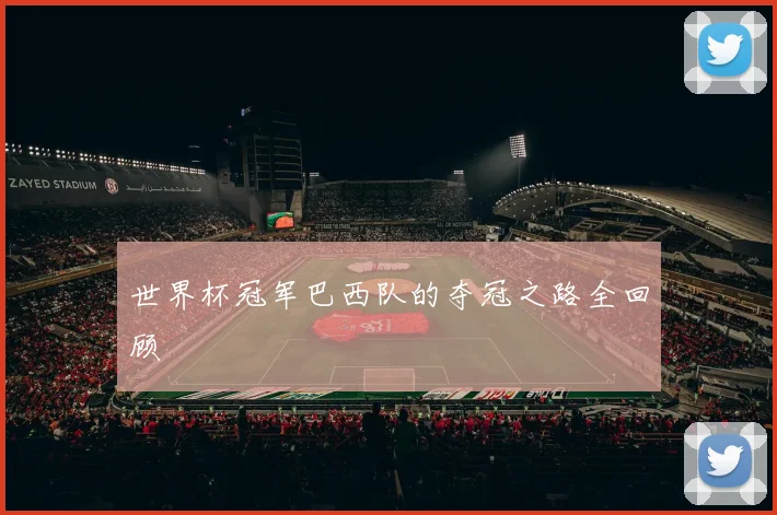 世界杯冠军巴西队的夺冠之路全回顾